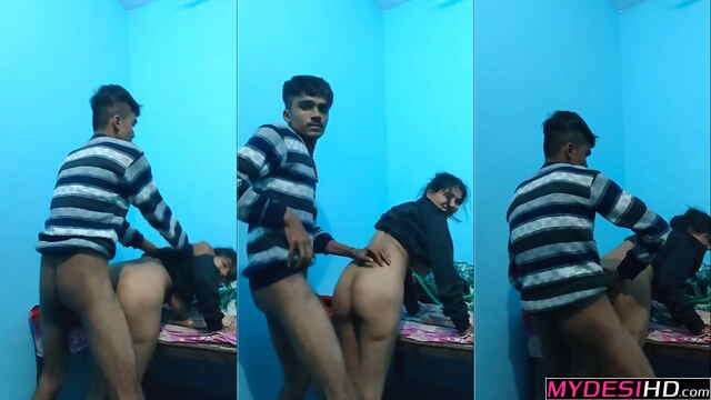 Leaked Desi MMS – Horny Indian GF Fucked Hard While Standing